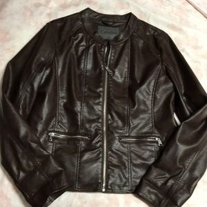 Faux Leather Jacket